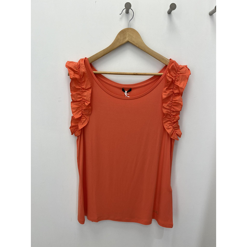 T-shirt in het Living coral