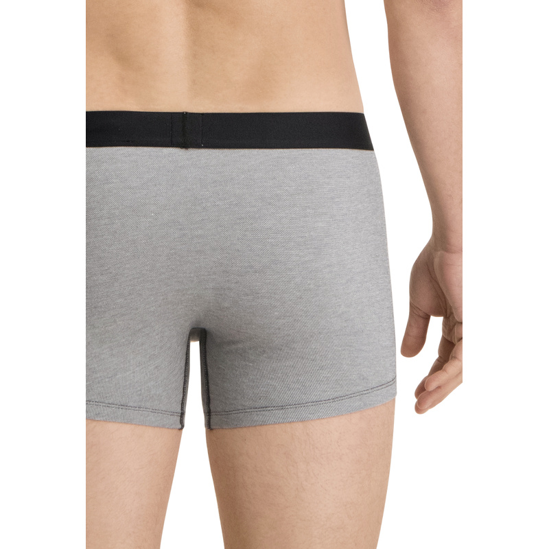 2-pack Boxershorts in het Grey/black