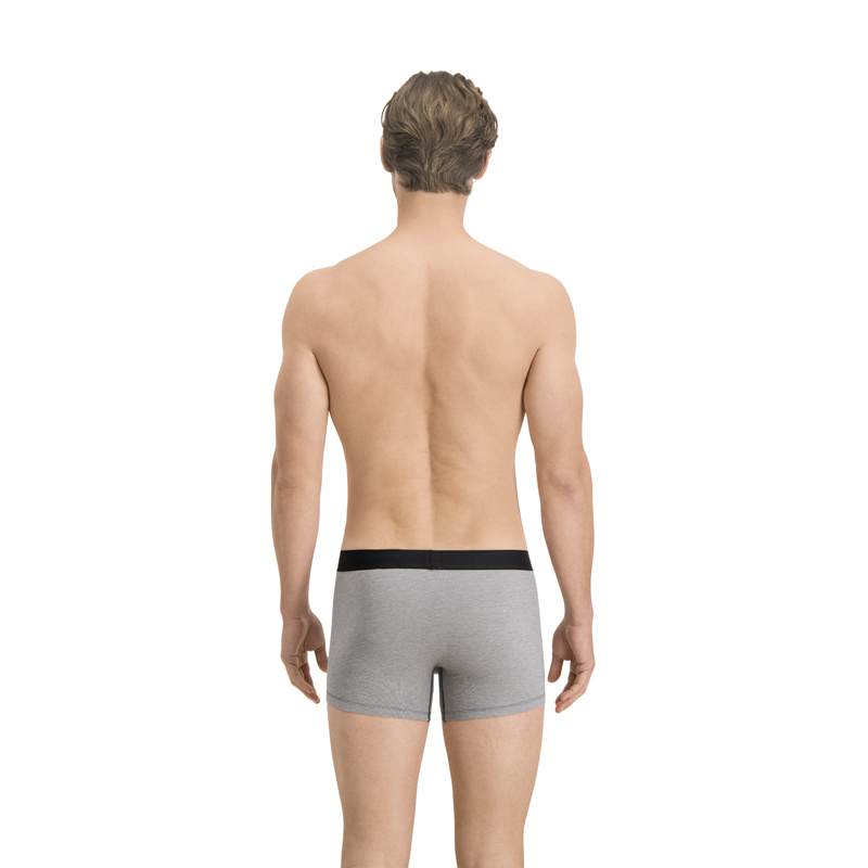 2-pack Boxershorts in het Grey/black