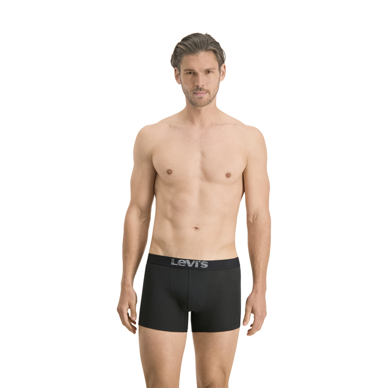 2-pack Boxershorts in het Grey/black