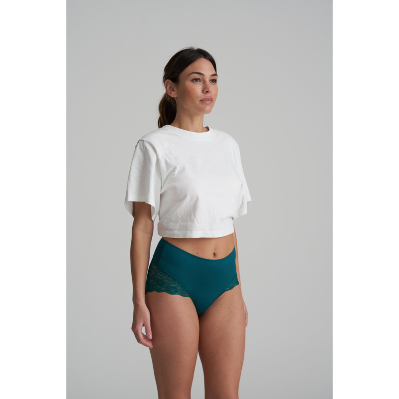 Corrigerende Tailleslip In Kant in het Jasper green Corrigerende Tailleslip In Kant in het Jasper green