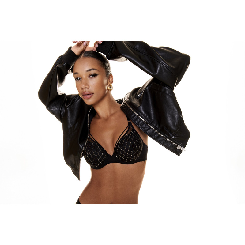 Voorgevormde Bh Hartvorm in het Zwart