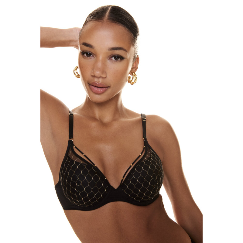 Voorgevormde Bh Hartvorm in het Zwart