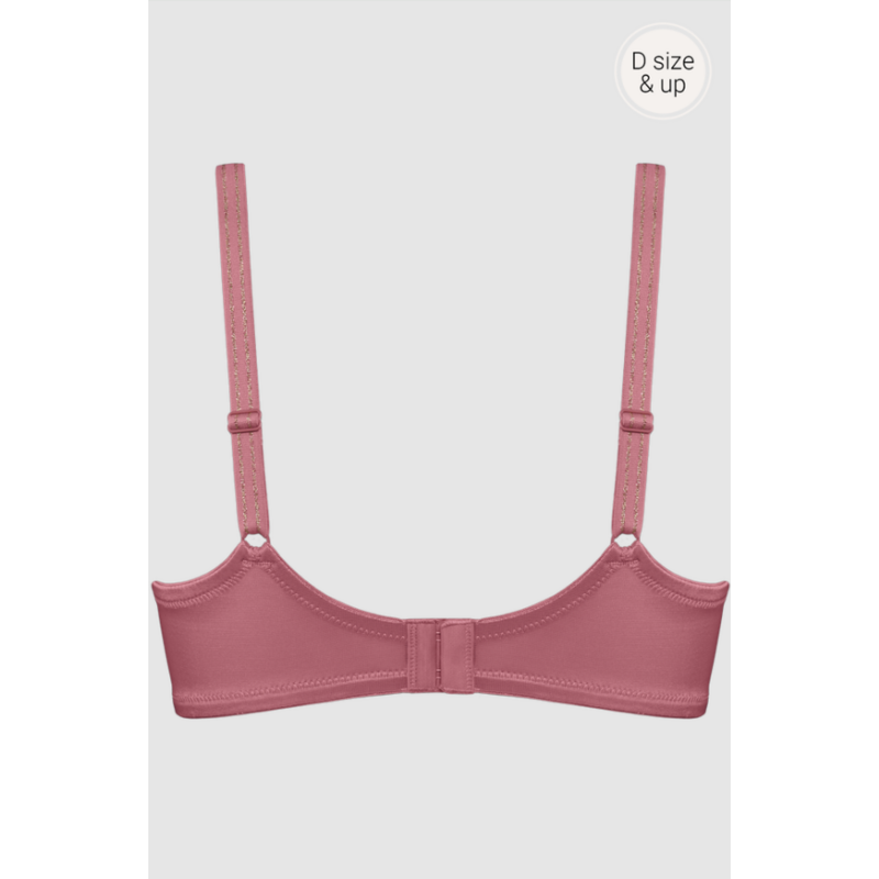 Niet-voorgevormde Balconette Bh en Rose and gold pink Niet-voorgevormde Balconette Bh en Rose and gold pink