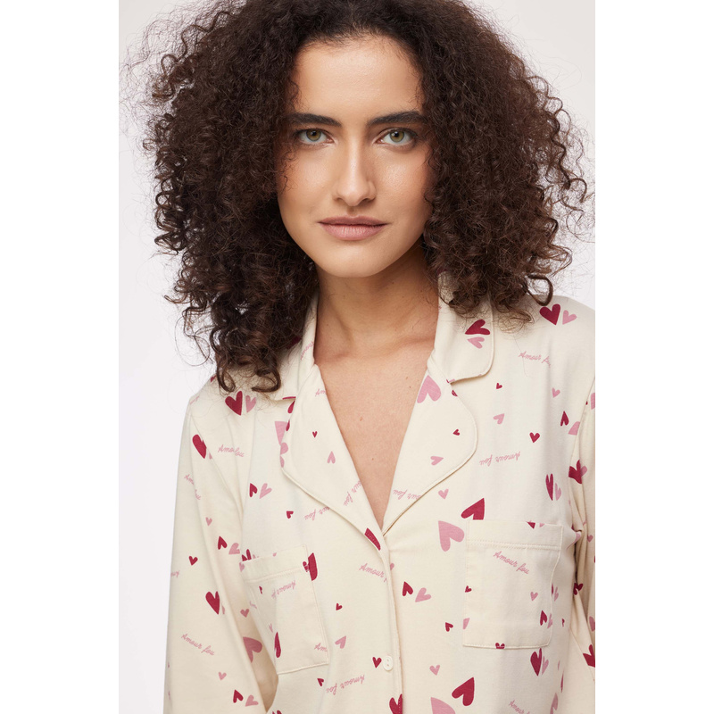 Pyjama en Hartjes print Pyjama en Hartjes print