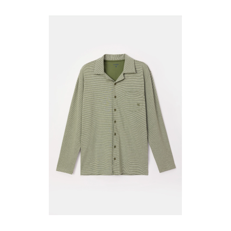 Pyjama en Kaki - grijze streep Pyjama en Kaki - grijze streep