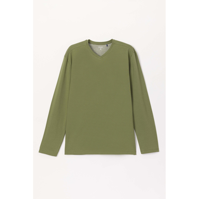 Pyjama in het Kakigroen