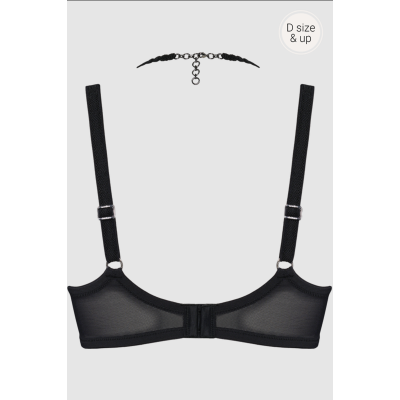 Voorgevormde Balconette Bh en Noir