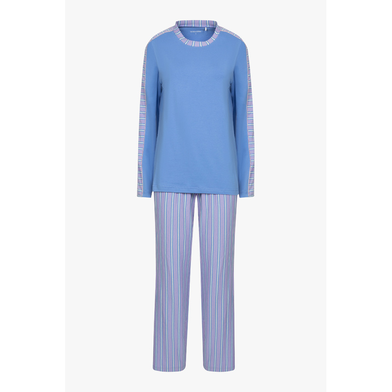 Pyjama en Roos-blauwe strepen print
