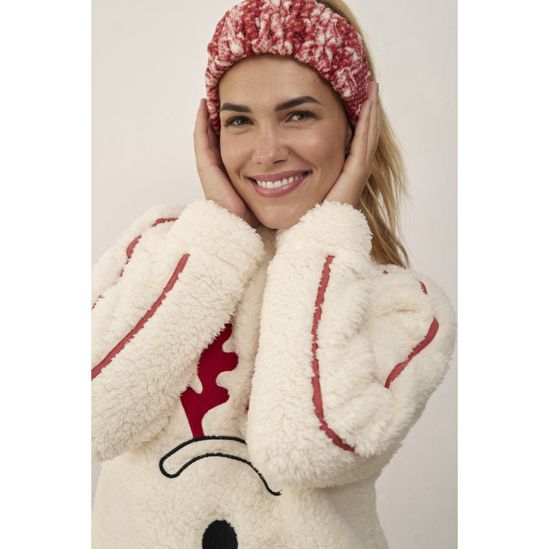 Kerst Pyjama in het Offwhite