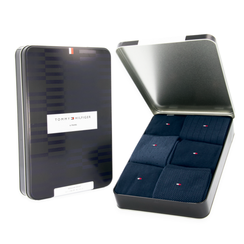 Giftbox Sokken 6-pack in het Navy