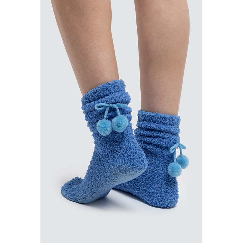 Sokken in het Hemels blauw
