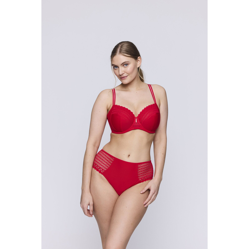 Tailleslip in het True red