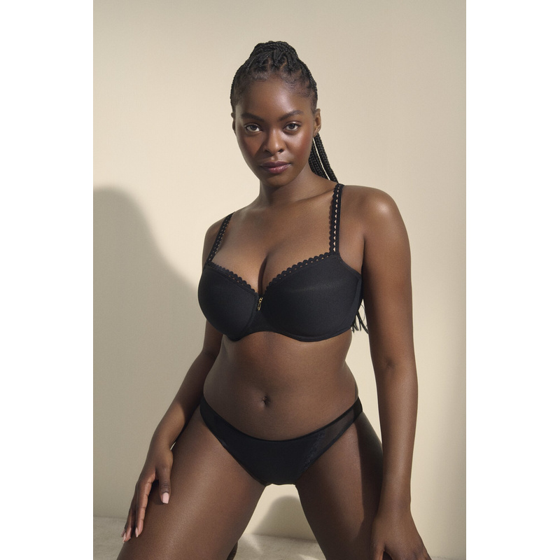Voorgevormde Balconette Bh en Noir