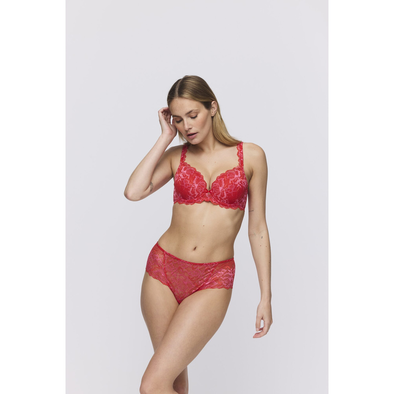 Voorgevormde Bh Hartvorm in het Pixie red