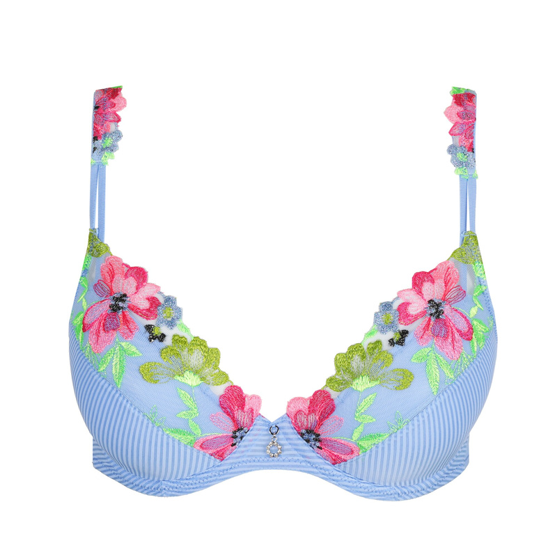 Push-up Bh Uitneembare Pads en Santorini Blue