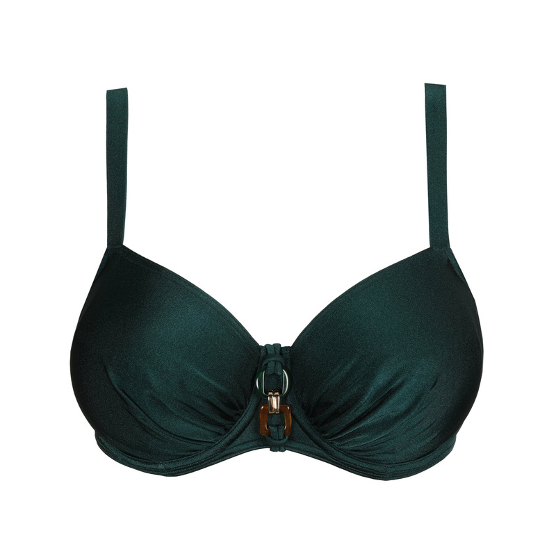 Volle Cup Bikinitop en Jewel green