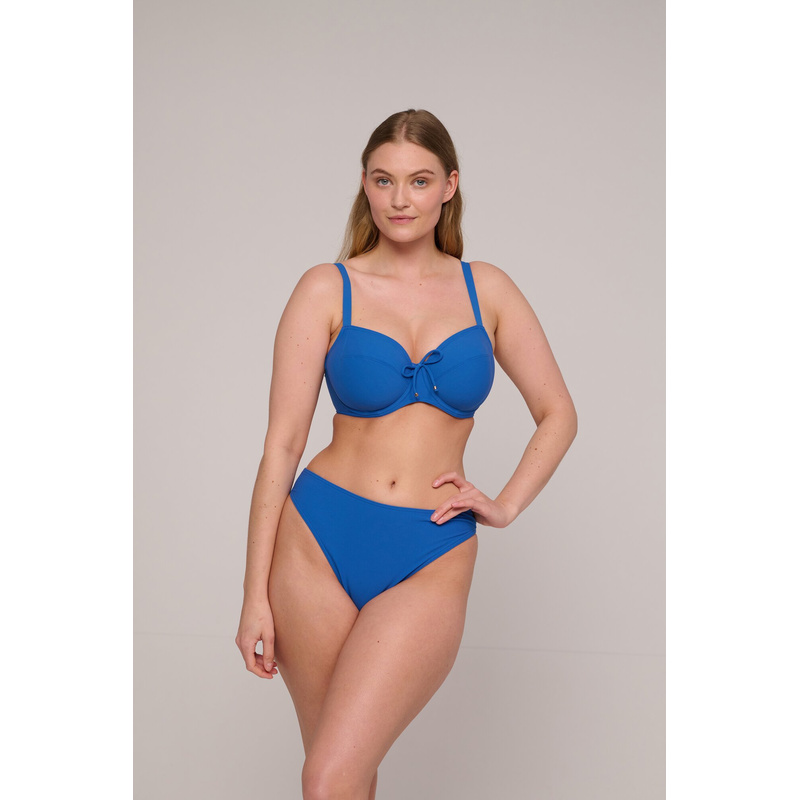 Volle Cup Bikinitop in het Delphinium cheer blue