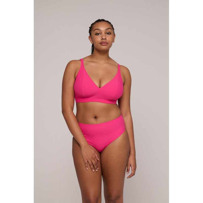 Triangel Bikinitop en Dragon fruit