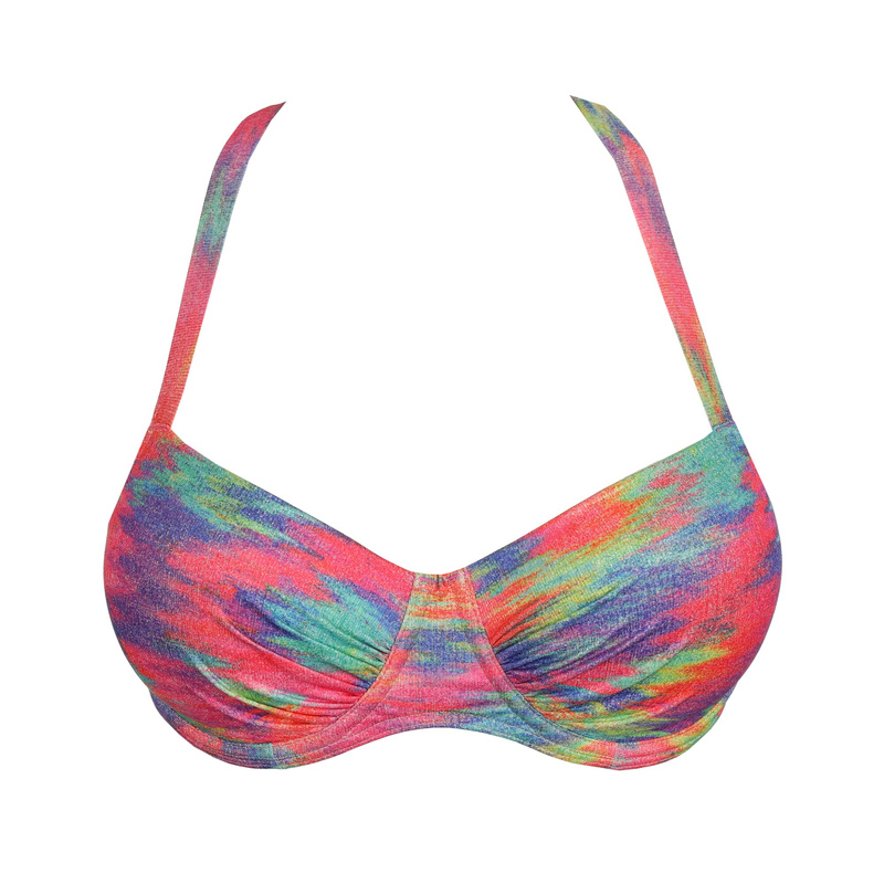 Voorgevormde Balconette Bikinitop en Sunset nile