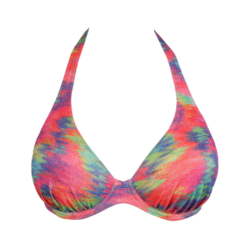 Plunge Bikinitop Halve Mousse Cups en Sunset nile