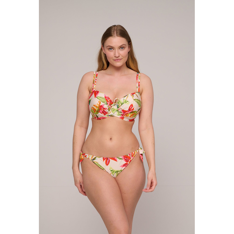 Voorgevormde Balconette Bikinitop in het Calm tropics