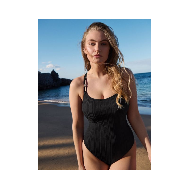 Voorgevormd Badpak Zonder Beugel en Noir