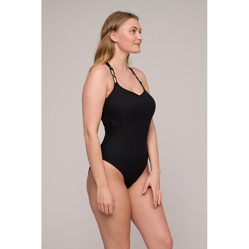 Voorgevormd Badpak Zonder Beugel en Noir