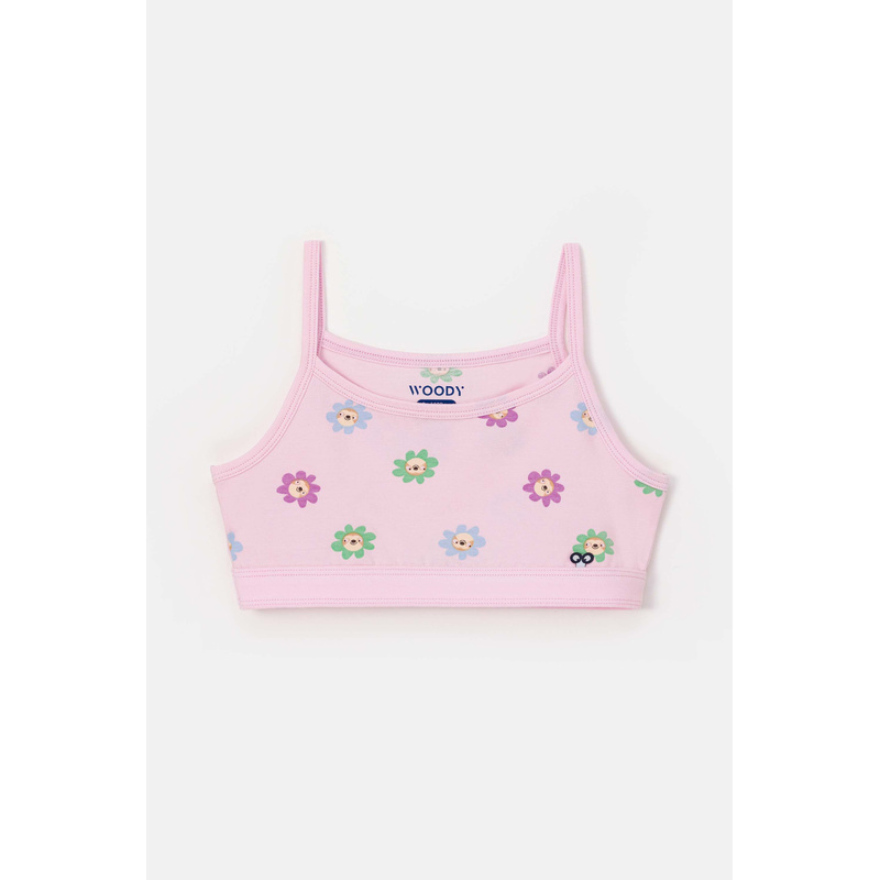 Top in het Roze bloemetjes print