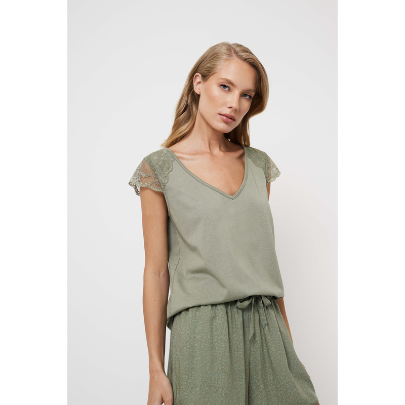 Pyjama Korte Broek en Green