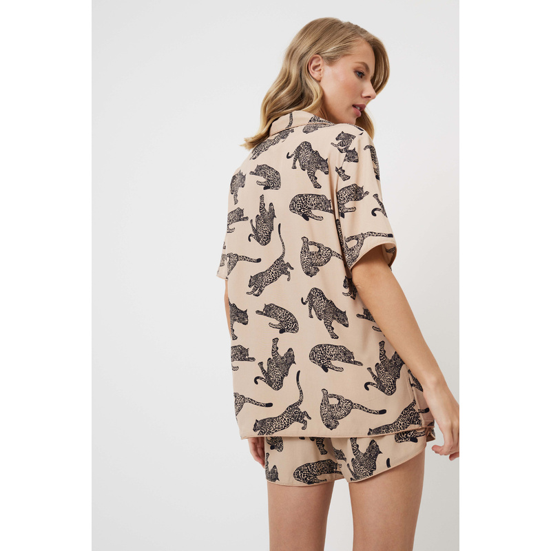 Pyjama Korte Broek in het Creme