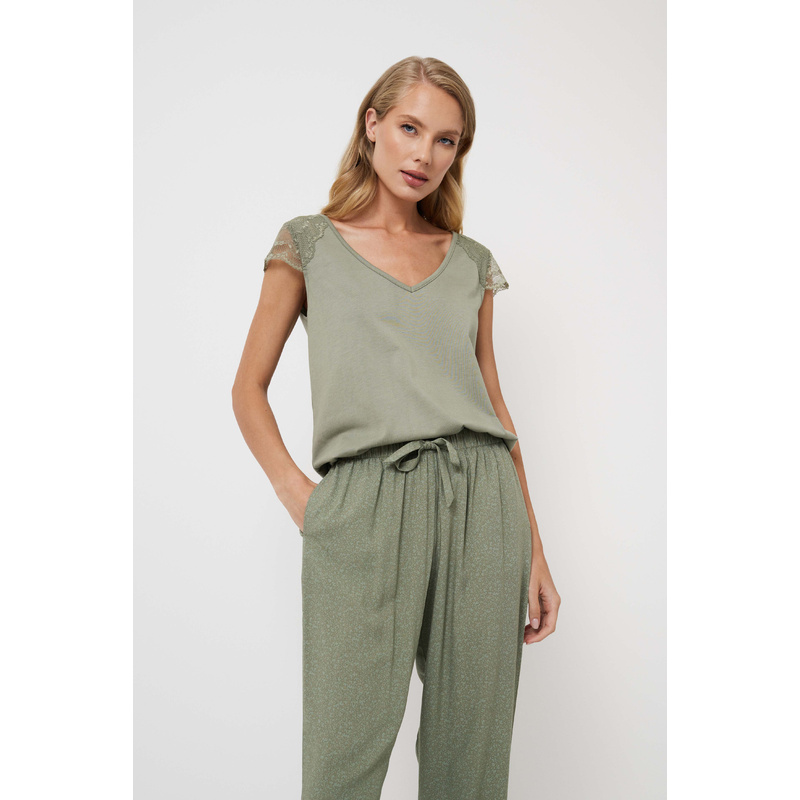 Pyjama Lange Broek en Green