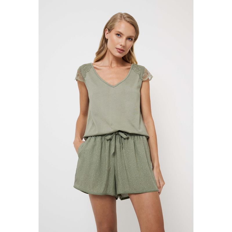 Pyjama Korte Broek en Green