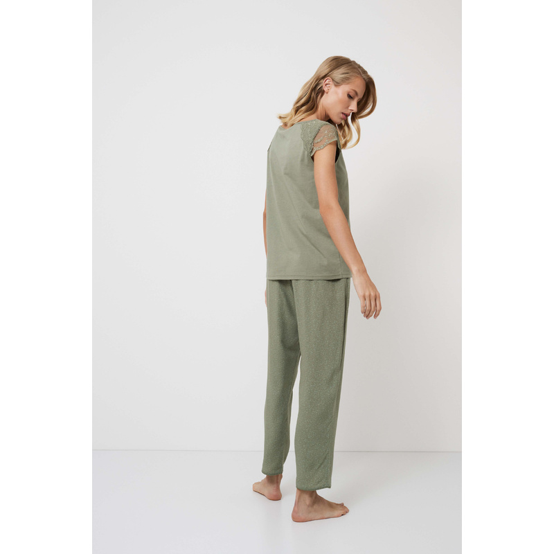 Pyjama Lange Broek en Green