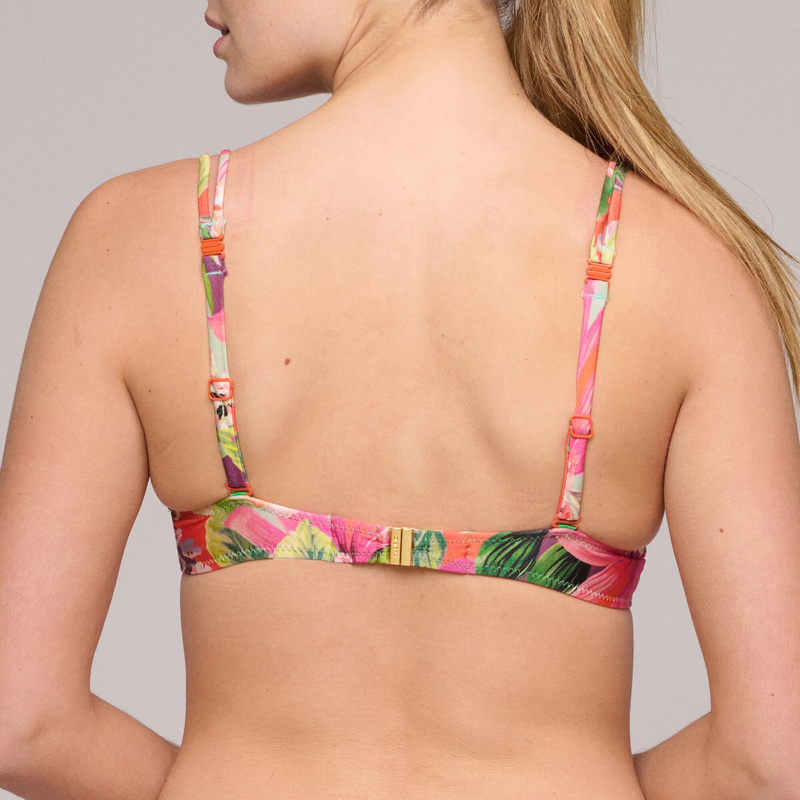 Voorgevormde Plunge Bikinitop en Tropical Sunset