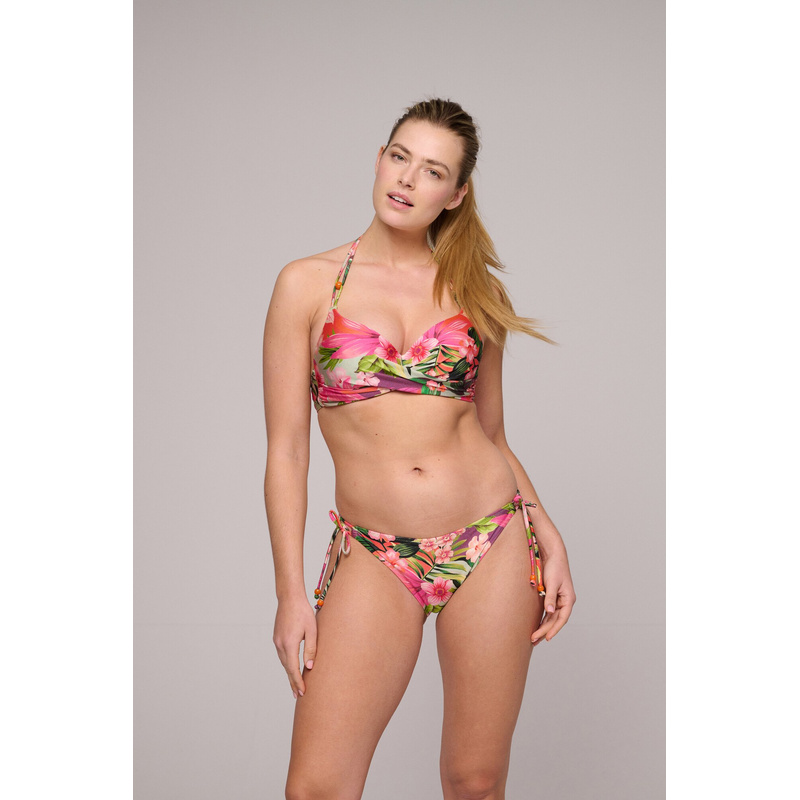 Voorgevormde Plunge Bikinitop en Tropical Sunset