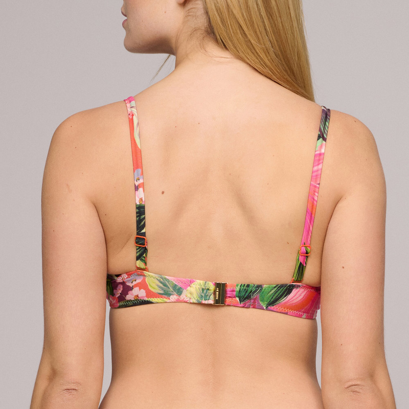 Voorgevormde Strapless Bikinitop en Tropical Sunset