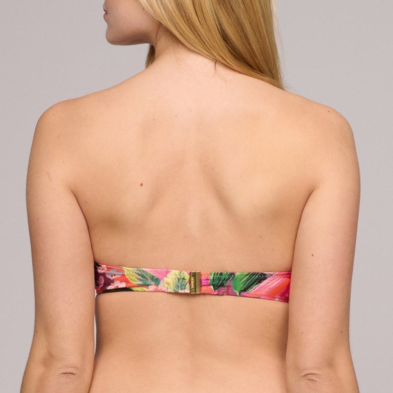 Voorgevormde Strapless Bikinitop en Tropical Sunset