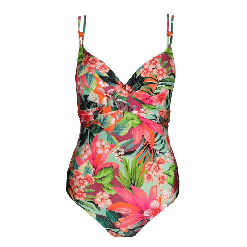 Voorgevormd Plunge Badpak en Tropical Sunset