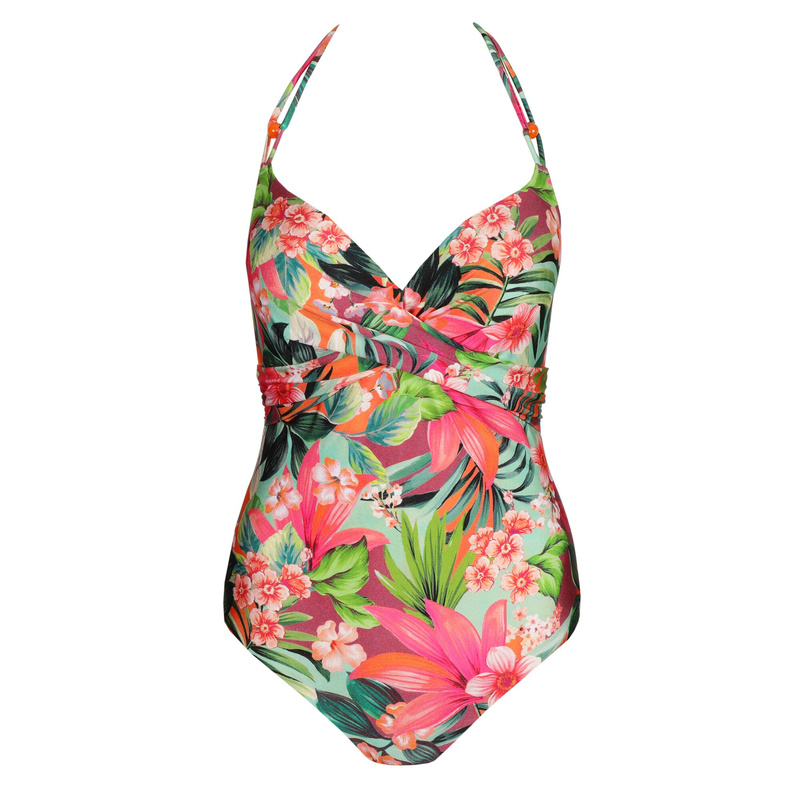 Voorgevormd Plunge Badpak in het Tropical sun