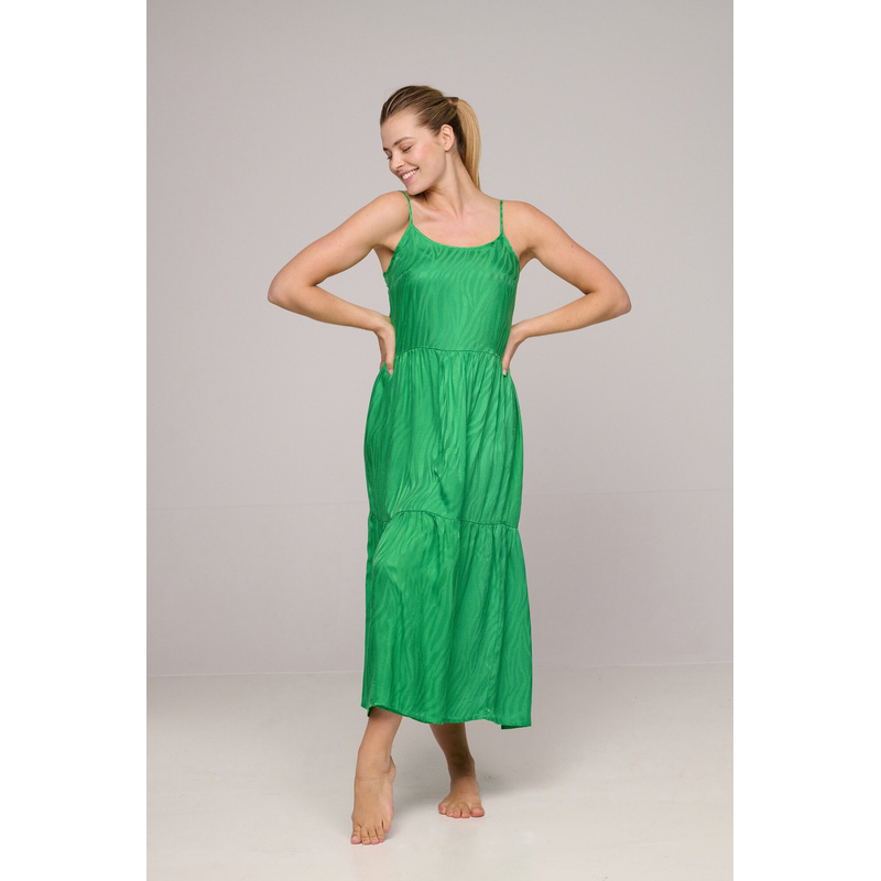 Lange Jurk en Exotic green