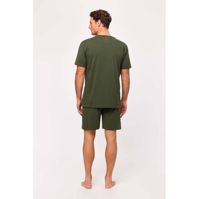Pyjama Korte Broek in het Donkergroen