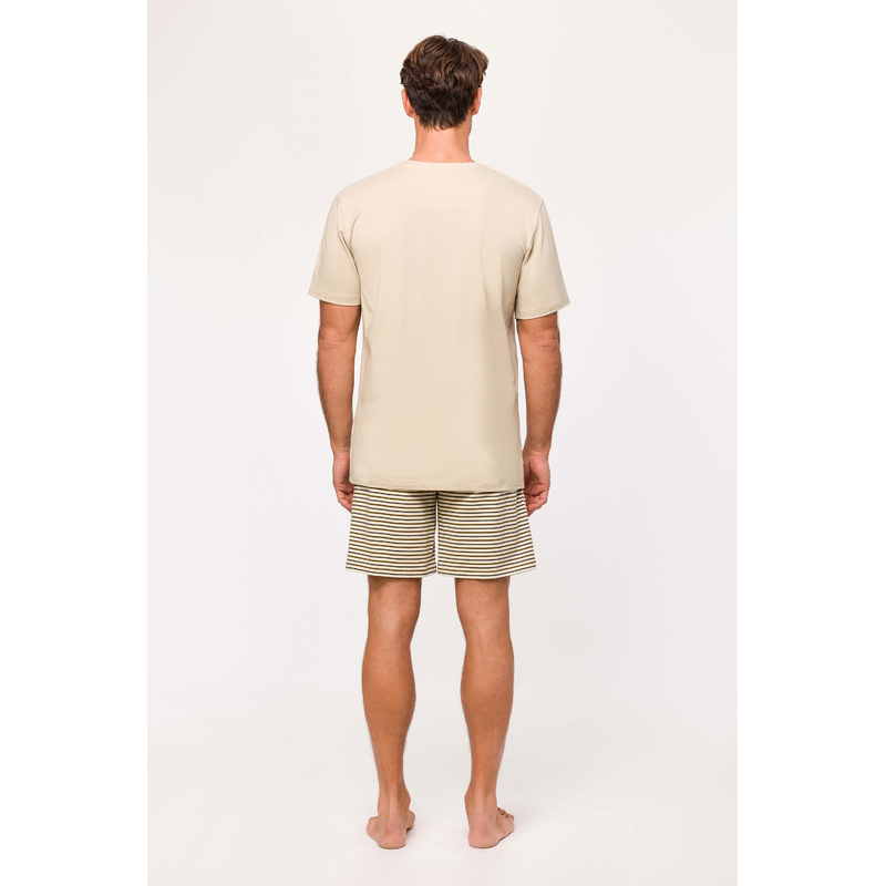Pyjama Korte Broek en Beige