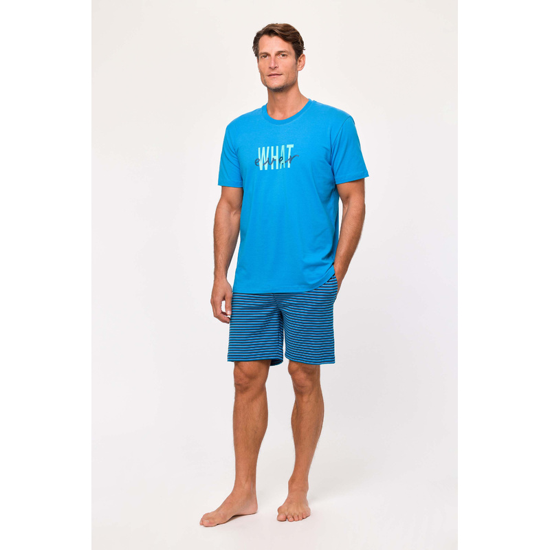 Pyjama Korte Broek en Bleu