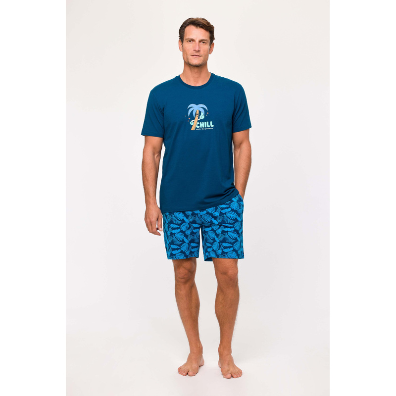Pyjama Korte Broek en Donkerblauw