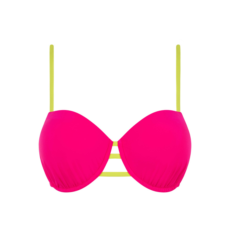 Bikinitop Met Beugel in het Raspberry