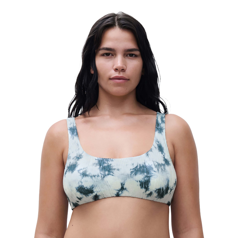 Bikinitop Zonder Beugel en Splash denim