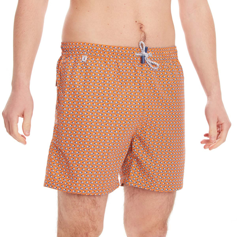 Zwemshort en Moto print