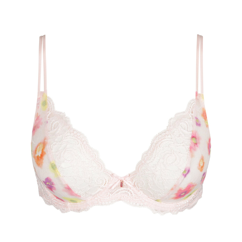 Plunge Bh en Gardenia rose