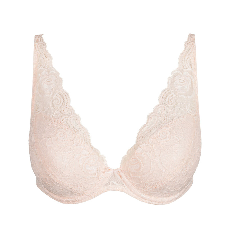 Voorgevormde Plunge Bh en Crystal pink